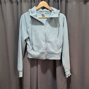 Women's Light Blue Hoodie Jacket